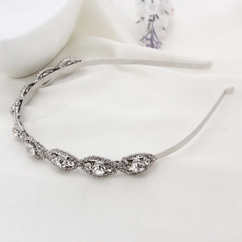 Mode bruids bruiloft hoofdband bruiloft romantische kristal strass haarband bruid hoge kwaliteit haaraccessoires voor women219D