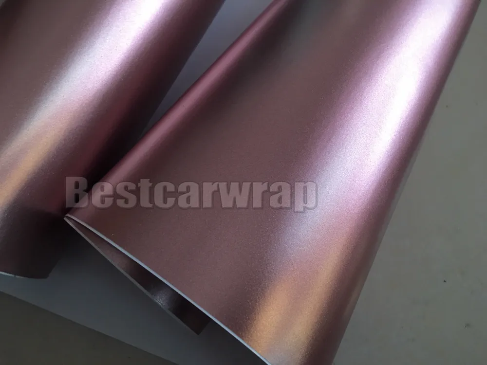 Rose Gold Chrome Satin Car Wrap Vinyl styling Foil satin - Chrome Vehicle WRAPPING skin Luxury wraps stickers size 1.52x20m/Roll