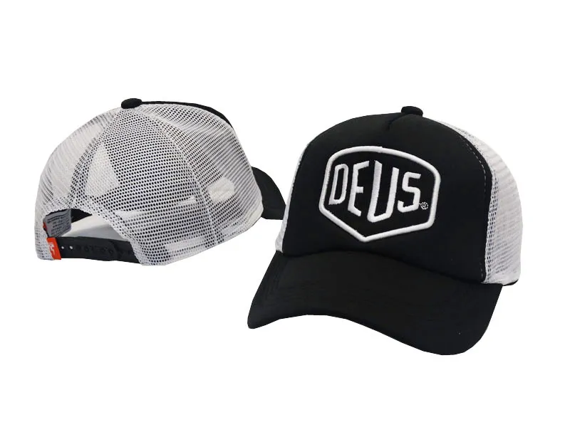 Deus Ex Machina Baylands Caper Cap Black Mototcycles Hats Mesh Baseball Cap Casquette Caps273L