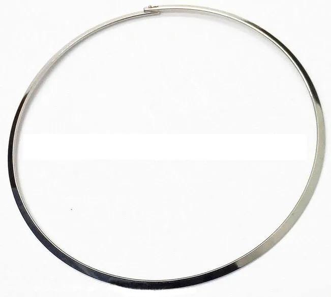 10st Silver Plated Choker Halsbandsladdtråd för DIY Craft Jewelry Gift 18inch W18320V