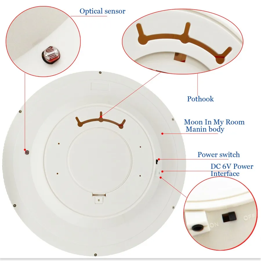 Ścionka LED Nocna światła Lampa Lampka z zdalnym sterowaniem LED Nocna Lekka Dekoracja sypialni LED Indoor Lighting236G