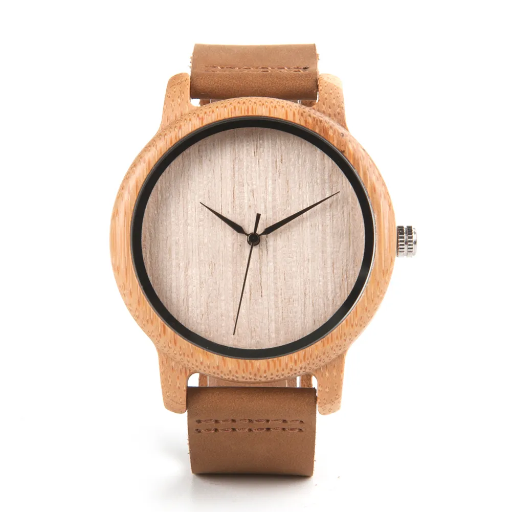 BOBO BIRD A16 A19 Wooden Watches Japan Quartz 2035 Fashion Casual Natural Bamboo Clocks for Men and Women in Paper Gift Box2725