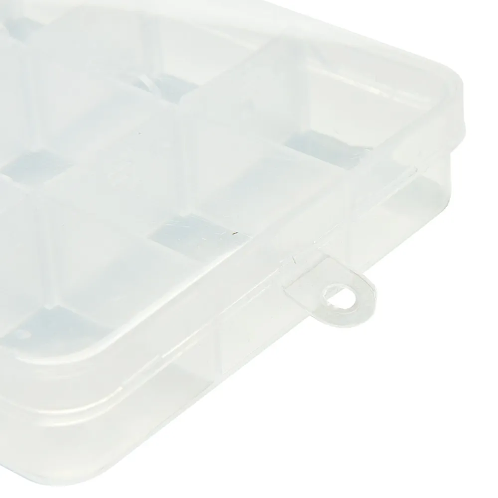 Convenient Fishing Lure Tool Case Tackle Boxs Plastic Clear Fishing Track Box With 15 Compartments Whole232c