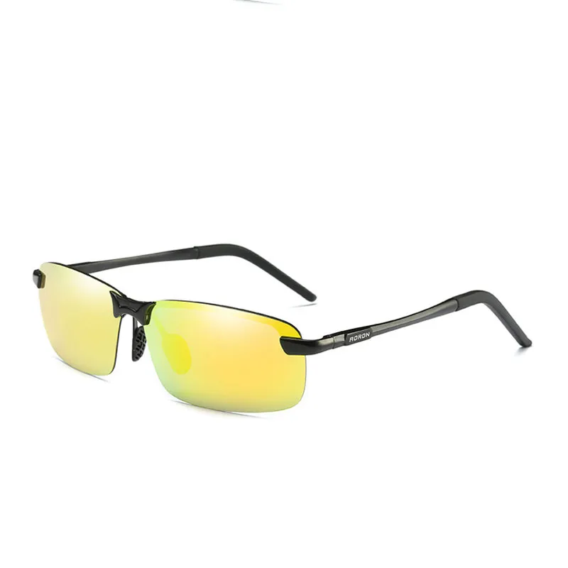 Aluminiowe męskie okulary przeciwsłoneczne sportowe okulary przeciwsłoneczne Driving Akcesoria na okulary dla mężczyzn Oculos de Sol Masculino176J