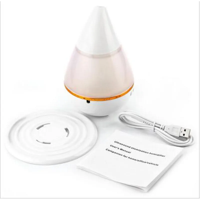 200 ml 2W USB Ultrasone aroma luchtbevochtiger lucht Essentiële oliediffuser Humdificator met LED Light Purifier Atomizer voor Home Office Spa Humidificador Difusor Led