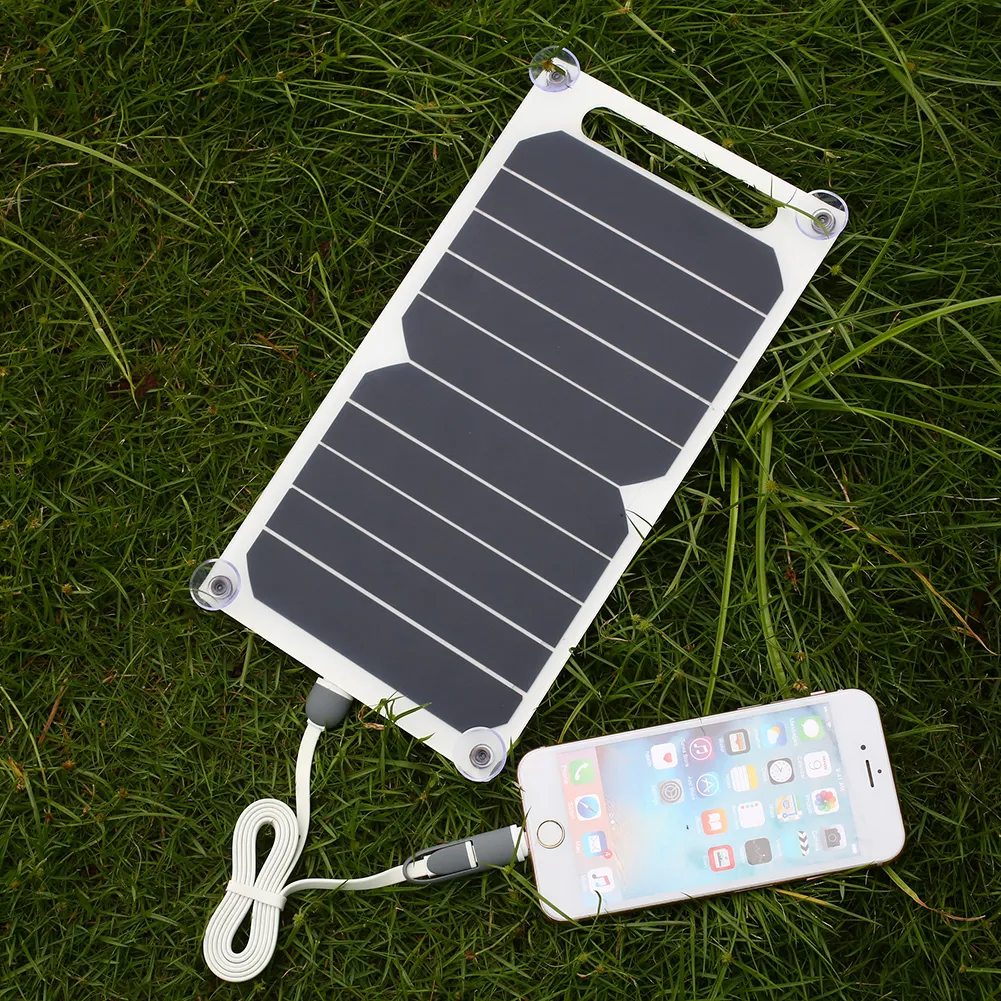 Выходной ток 1000 мАч Банк 5 В 5 Вт Солнечная батарея Зарядное устройство панели USB для мобильного смартфона Samsung
