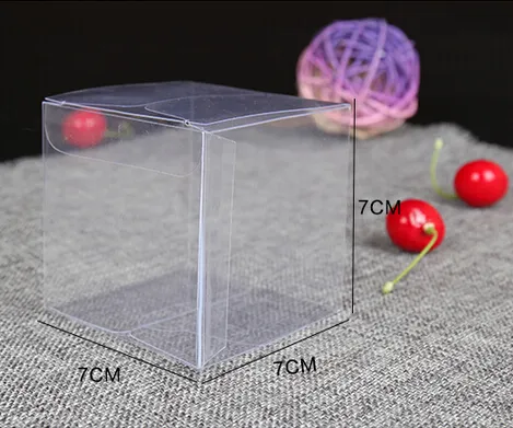 Plastikowe plastikowe przezroczyste pudełka PVC przezroczyste wodoodporne pudełko na prezent PCV PAKAŃ PAKACJA PAKACJA DLA KITUCZNEJ BINEGLY CANDY TOBE208M