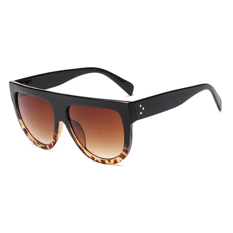 Promoción, nuevas gafas de sol cuadradas a la moda para mujer, gafas de sol Retro de marca de diseñador para dama, gafas de sol planas de gran tamaño UV400210W