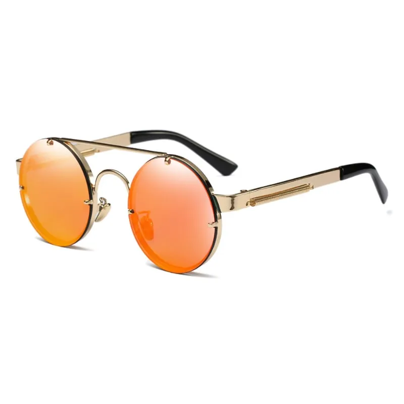 Oddkard Modern Steampunk Sunglasses للرجال والنساء مصمم العلامة التجارية Round Fashion Sun Glasses Oculos de Sol UV400266H