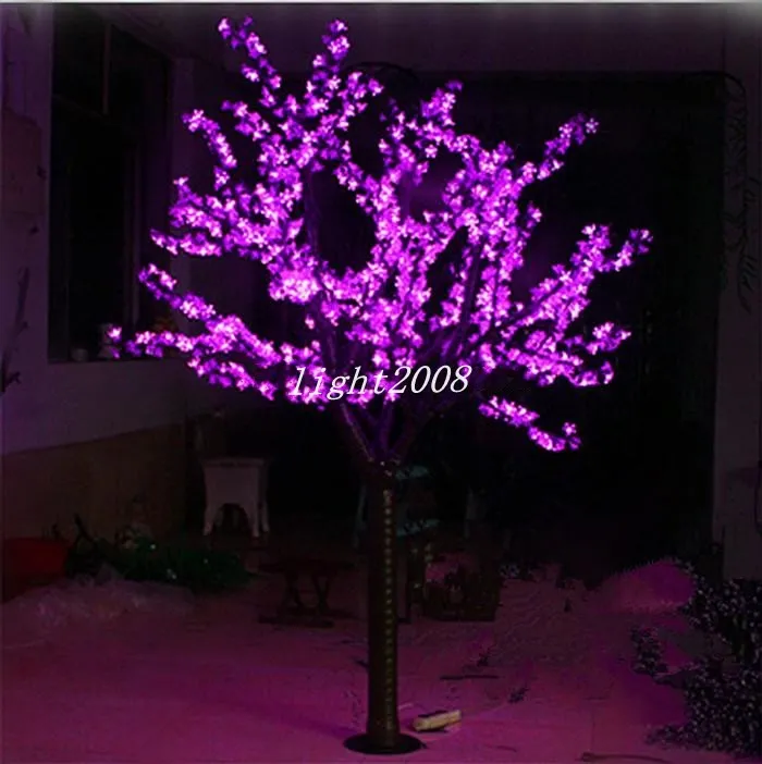 LED Artificial Cherry Blosom Tree Light Christmas Light LED Bulbs 2m / 6.5 ft Height 110 / 220VAC Rain Outdor Use 