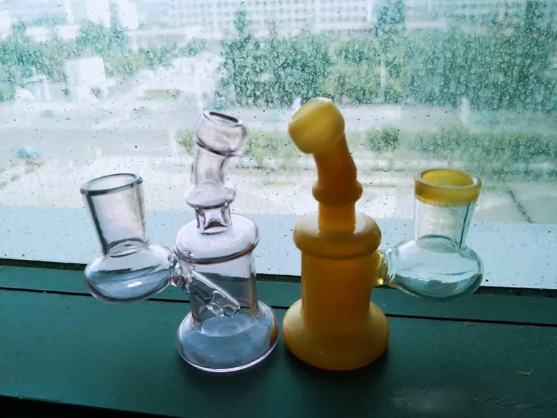 재고 있음 Nano Rig Mini Glass Bong 2019 배송비 무료 배송 Original Oil Rig Dabs 작은 물 파이프 리그 팹 Egg Glass Bongs