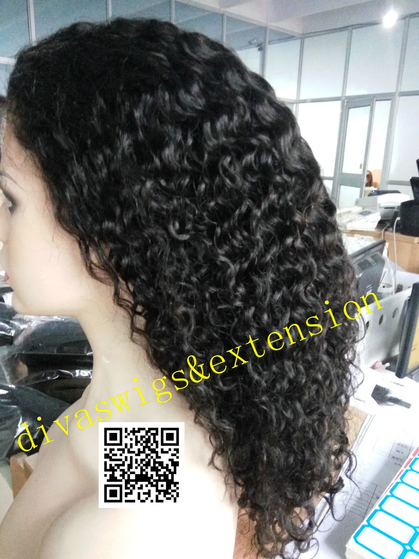 DIVA1 250% Density hd Kinky Curly Full natural Human Hair Wig thick Indian Lace Front frontal Wigs For Black Women