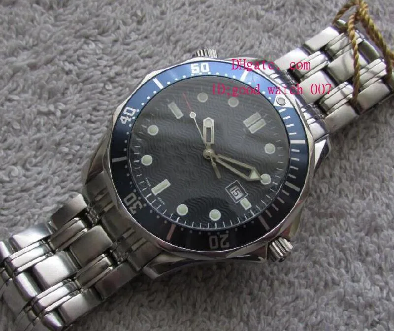 Relógio de pulso masculino de alta qualidade safira masculino relógio onda azul dial 2541 80 00 movimento automático mecânico basel mergulho wat304y