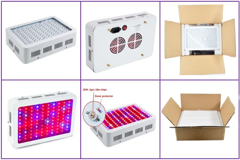 LED GROW LIGHT 1200W 1000W Full Spectrum LED GROW TEK Täckt Greenhouse Lamp Plant Grow Lamp för Veg Flowing291p