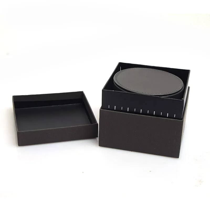 Millionaire Luxury Round Watches Leather Boxes Gift Box Leather Watch Box Herrklockor Boxar Boxar Glitter2009296M