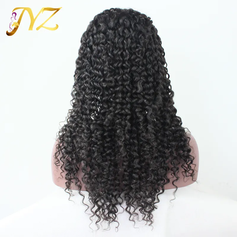 Cheap Curly Human Hair Wig Free Part Brazilian Human Hair Full Lace Wigs Bleached Knots Lace Front Wigs