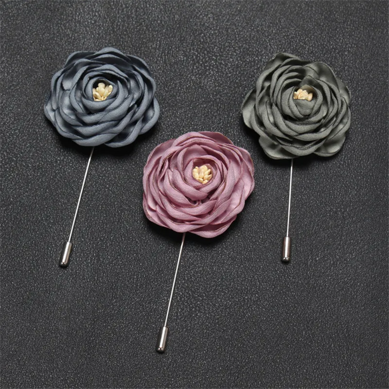 Boyute 10 Stuks Revers Bloem Pins Mannen Hele 17 Kleuren Mode Bruiloft Broche Pins Sieraden Kerst Ornament289o