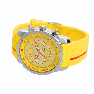 2017 Genève Horloges Studenten Siliconen Band Sport Genève Quartz Pointer Horloges 6 kleuren Grote Wijzerplaat Racing Relogio Masculino173f