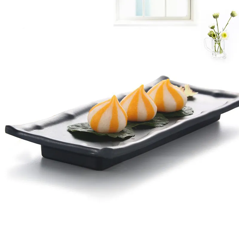 Melamin -Teller Teller Rechteckteller Mode Restaurant mit Melamine Dish A5 Melamin -Tabelle Sushi Teller275d