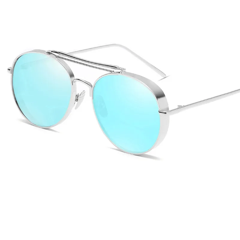 Novo 2017 Moda Steampunk Óculos De Sol Mulheres Mens Marca Designer Clip On Sunglasse Espelho Zonnebril Mannen UV400 Y23287R