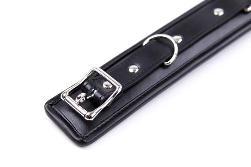 BDSM Leather Dog Collar Slave Bondage Belt With Chains Can Lockable,Fetish Erotic Sex Products Adult Toys For Women And Men