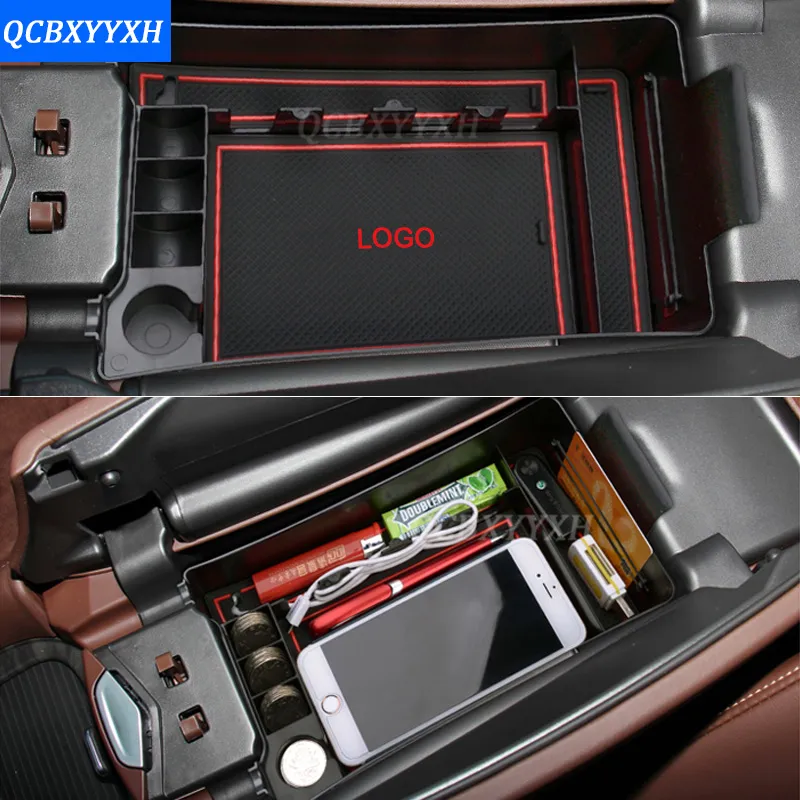 For Buick Envision 2014-2017 LHD Car Center Console Armrest Storage Box Covers Interior Decoration Auto Accessories