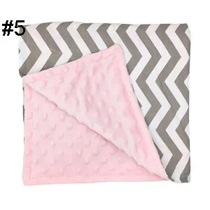 Ins New Baby  Minky Blankets Infant Wave Striped Swaddle Wrap Newborn Swaddling Fashion Stroller Manual Blanket Nursery Bedding