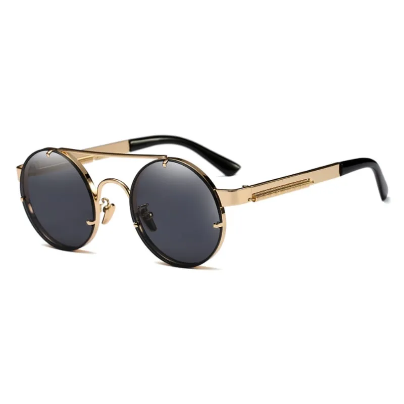 Oddkard Modern Steampunk Sunglasses للرجال والنساء مصمم العلامة التجارية Round Fashion Sun Glasses Oculos de sol UV400264i