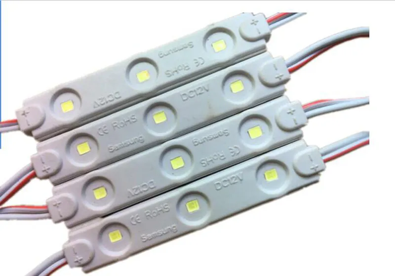 SMD2835 Module Lampe 68 * 10mm Lampe imperméable à l'eau LED Contre-lumière de la moule pour mini signe et lettres DC12V 3led 0.72W