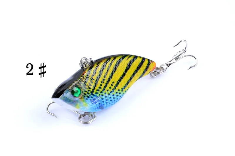 Ny grunt handfat simning vib fiske bete 5 5 cm 9g 5 färg abs plastmålade vibration lures249u