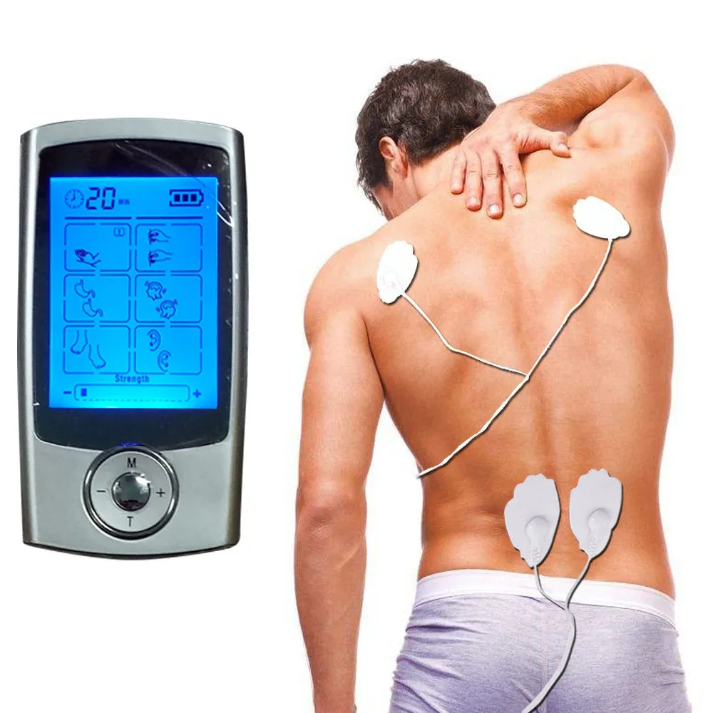 16 Modes TENS Unit Digital Electronic Pulse Massager Therapy Muscle Full Body Mini Acupuncture Magnetic Therapy Tens Massage