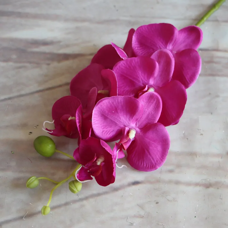 10 pçs traça borboleta orquídea flor nupcial artificial casa decoração do jardim festa flores falsas decorações de casamento multi cores290x