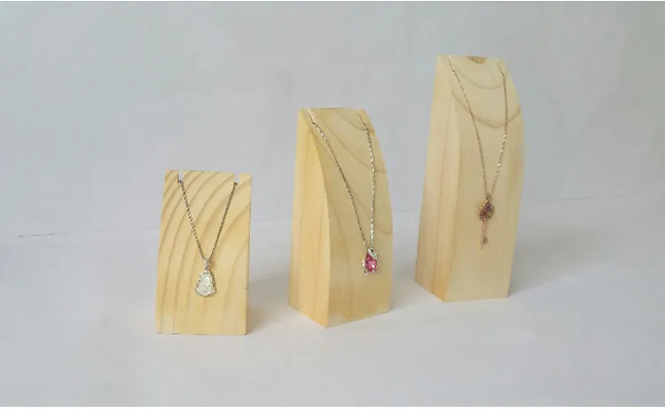 Présentoir de colliers de bijoux de Style sept Muji, Simple, dans un centre commercial, pendentif de bijoux en bois naturel de haute qualité, Trays241f