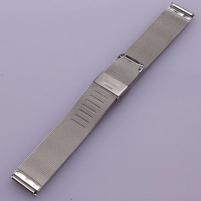 Horlogeband vouwgesp haaksluiting nieuw roestvrij staal Milanese mesh horlogebanden bandjes horlogeband 14 mm 16 mm 18 mm 20 mm 2245N