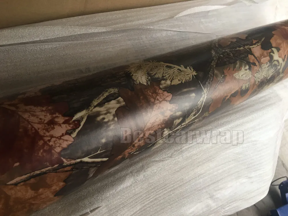NEW Mossy oak Tree Leaf Camouflage Realtree Car Wrap TRUCK CAMO TREE PRINT DUCK graphics design size 1.52 x 30m/Roll