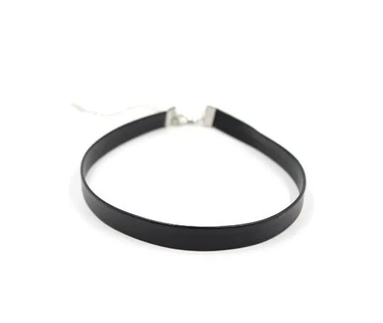 10st. Black Leather Chokers halsbandsladdtråd för DIY Craft Fashion Jewelry Gift W23324W