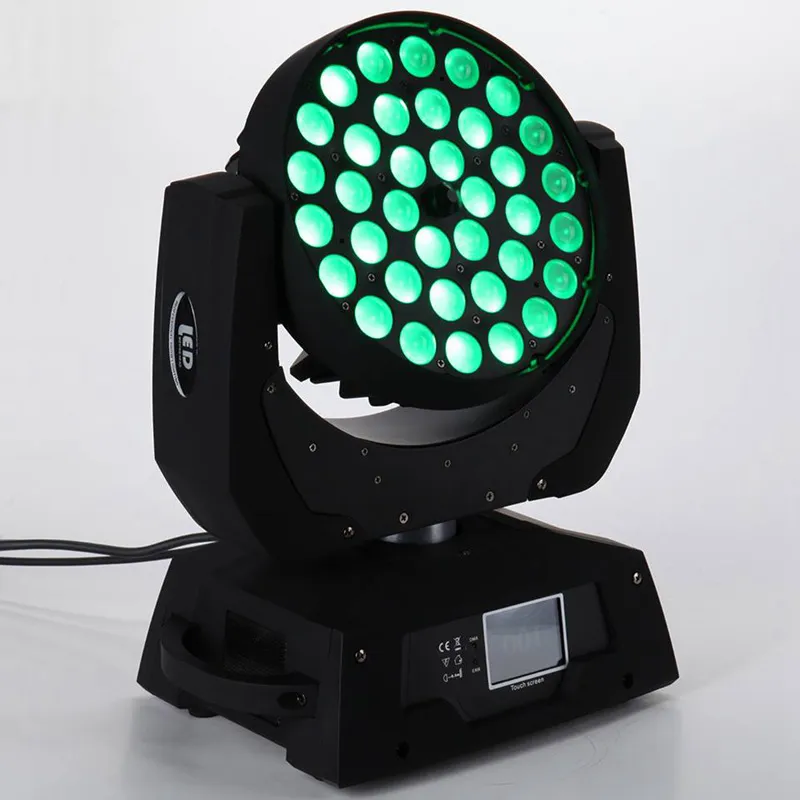 China RGBWA UV 6 in 1 Zoom 36*18W DMX LED Moving Head Wash Light for Stage KTV Bar