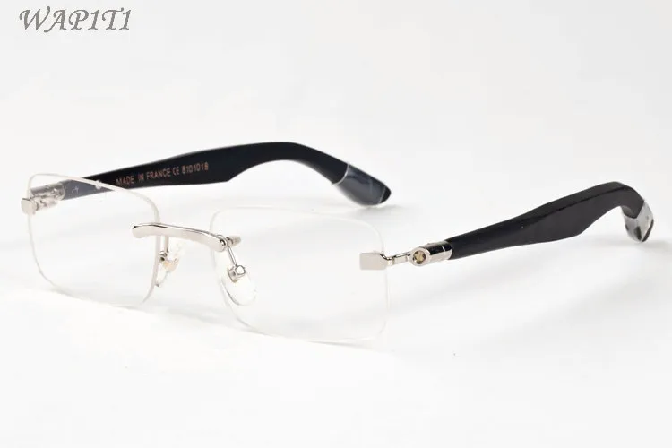 Modesport solglasögon för män trärolglasögon vit bambu buffel horn glasögon solglasögon för kvinnor kommer med lådfodral lunett246y