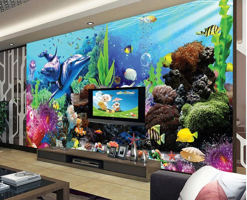 Virtual aquarium wall hanging jpseka