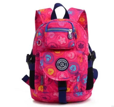 Whole-Женщины цветочные нейлоновые рюкзак Женский бренд Jinqiaoer L Kipled School Bag Случа