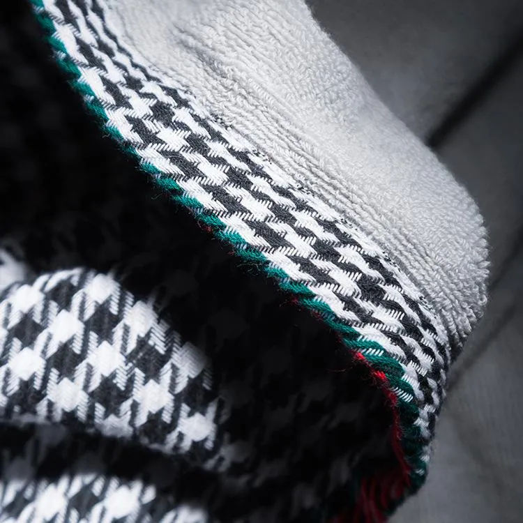 黒い白い格子縞のパターンシグネチャースロービービー刺繍毛布ホーム旅行女性スカーフショール暖かい日常ブランケット大規模150 202206