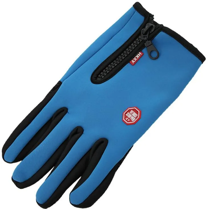 Windstoper Handschuhe Anti -Schlupfwinddichte thermischer Touchscreen -Handschuh atmungsable Takticos Winter Männer Frauen Schwarze Reißverschlusshandschuhe243f