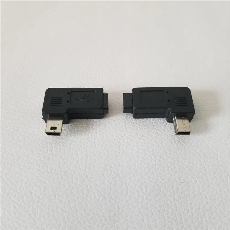 ПК 1 мимин USB -мужское до микро USB 5PIN Женское 90 градусов левого углового преобразователя адаптер разъем