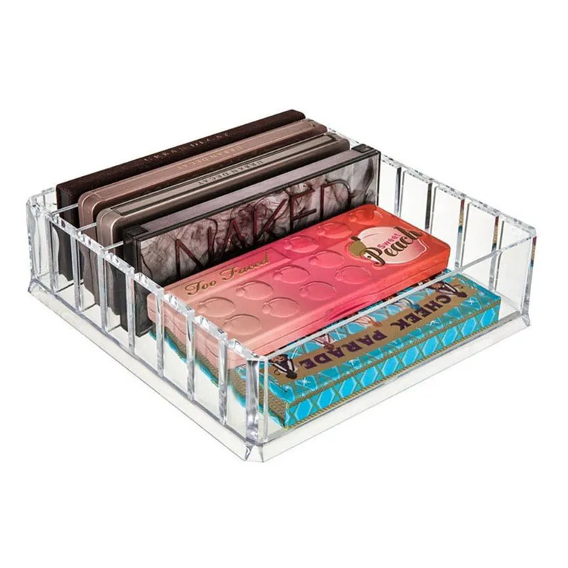 Nowy przezroczysty akrylowy makijaż Organizator makijażu pudełka pudełka szminka uchwyt szminki kosmetyczne pudełko narzędziem do przechowywania