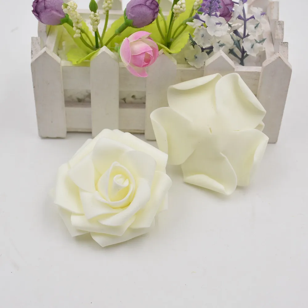 7 cm sztuczny kwiat Wysokiej jakości pianka ręcznie robiona kwiat dekoracja ślubna