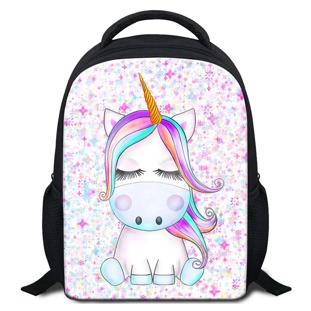 Söt Unicorn Designer School ryggsäck för Little Boy Girl Fashion School Bookbags för dagis Kids Rucks Sock Child Bagpack Dro215J