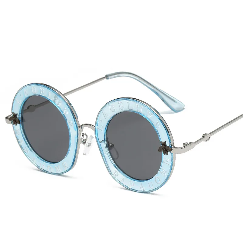Designer Sunglasses For Women Mens Fashion Little Bee Glasses Letter Pattern Vintage Retro Round Sunglass313N