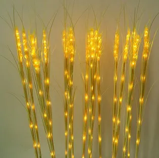 Neue Weizensämling LED-Lampendekoration Reed-Lampendekoration im Freien Weihnachtsbeleuchtung Bodenlicht 259y