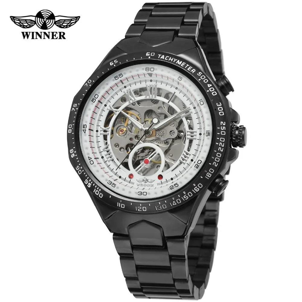 Montres mécaniques masculines très populaires Automatic Crow Sports Watch ne s'estompe pas les montres d'entreprise de haute qualité durables2234