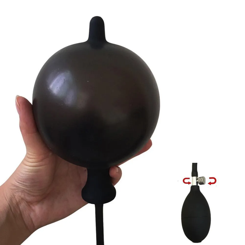 Plug anal en silicone surdimensionné gonfler les fesses anales dilatateur anal extensible rempli d'air grande pompe gode jouets sexuels pour femmes hommes gays D182667896